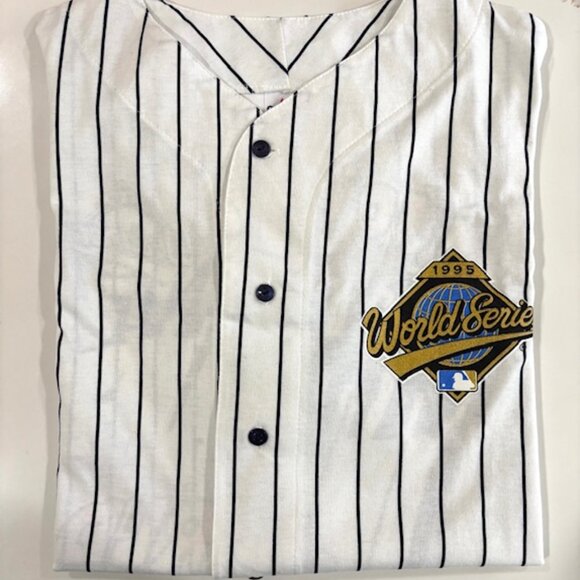 Vintage 1995 World Series Cleveland Indians Jersey by Majestic Mens XL - Picture 4 of 6